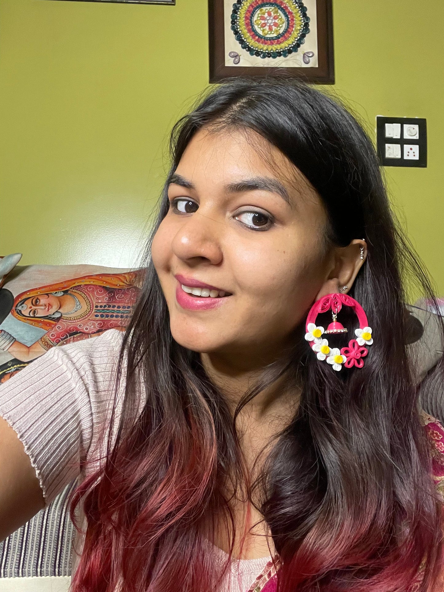 Floral wreath - Pink