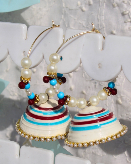 Hoops - Blue and Maroon