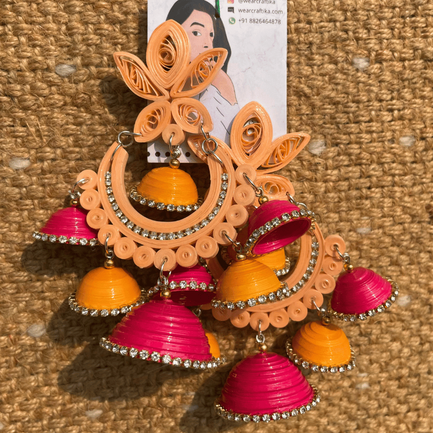 Kamalapati Chandbali - Pink Mustard