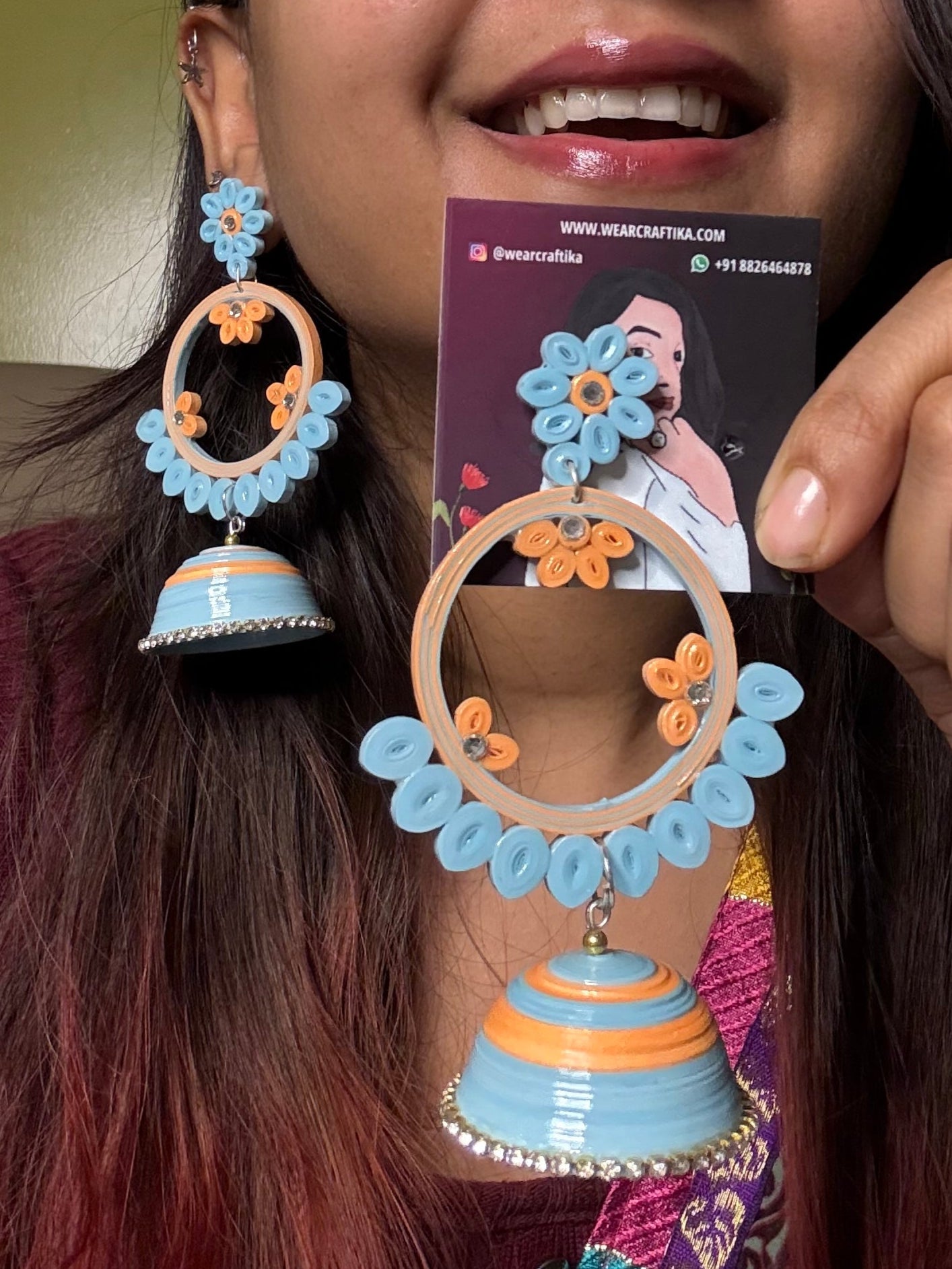 Phool Bali(Big phool Jhumka)