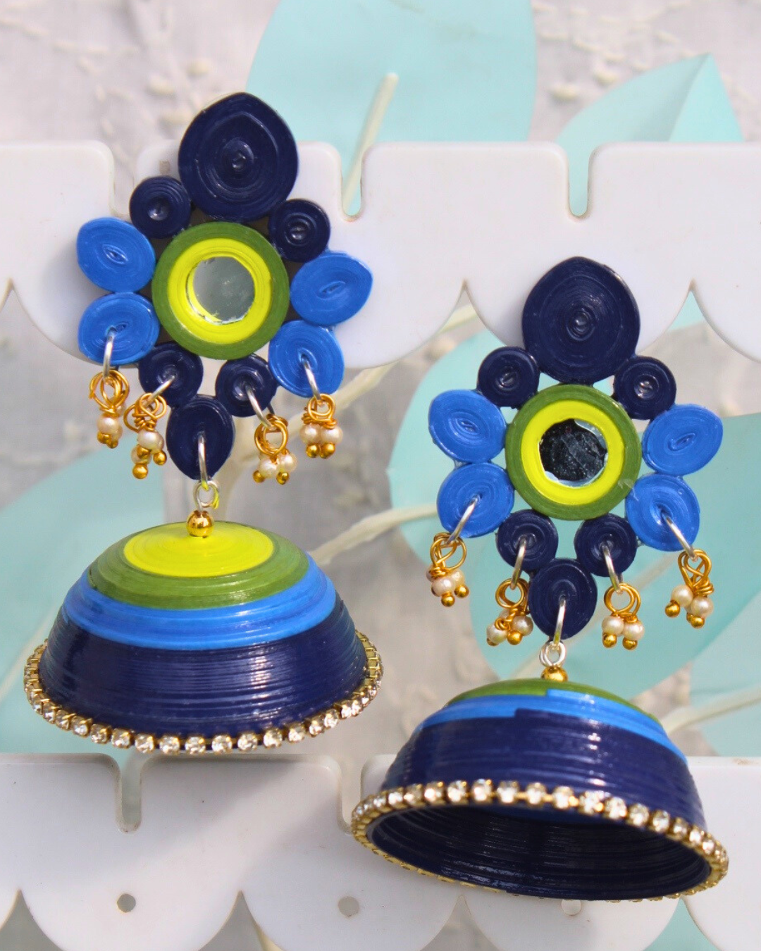 Aadarshni jhumka - Peacock theme