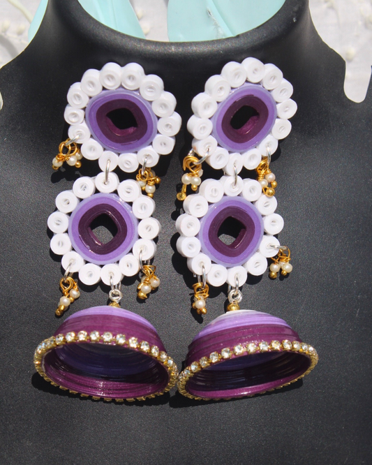 Anamika Jhumka - Purple