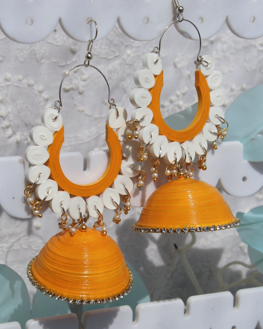 Lashkaara jhumka - Mustard