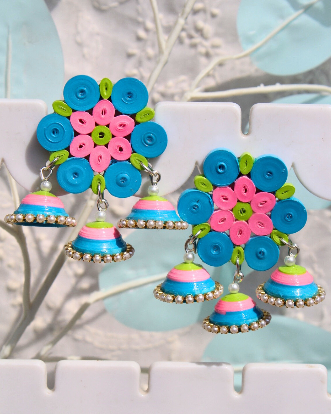 Tri- Mandala Jhumka