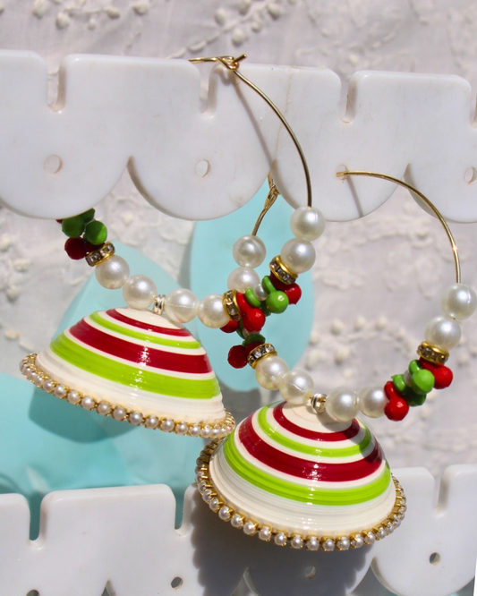 Hoops - Red and Green