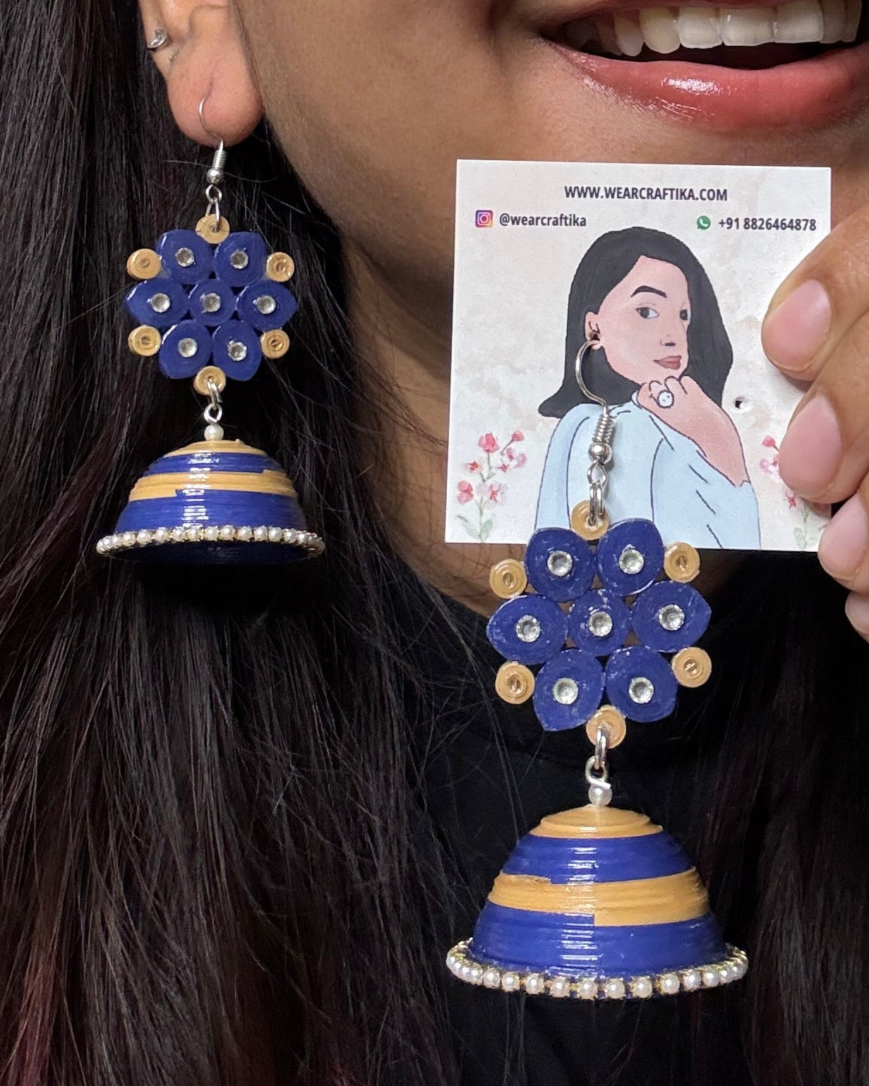 Kanchana - The flower jhumka