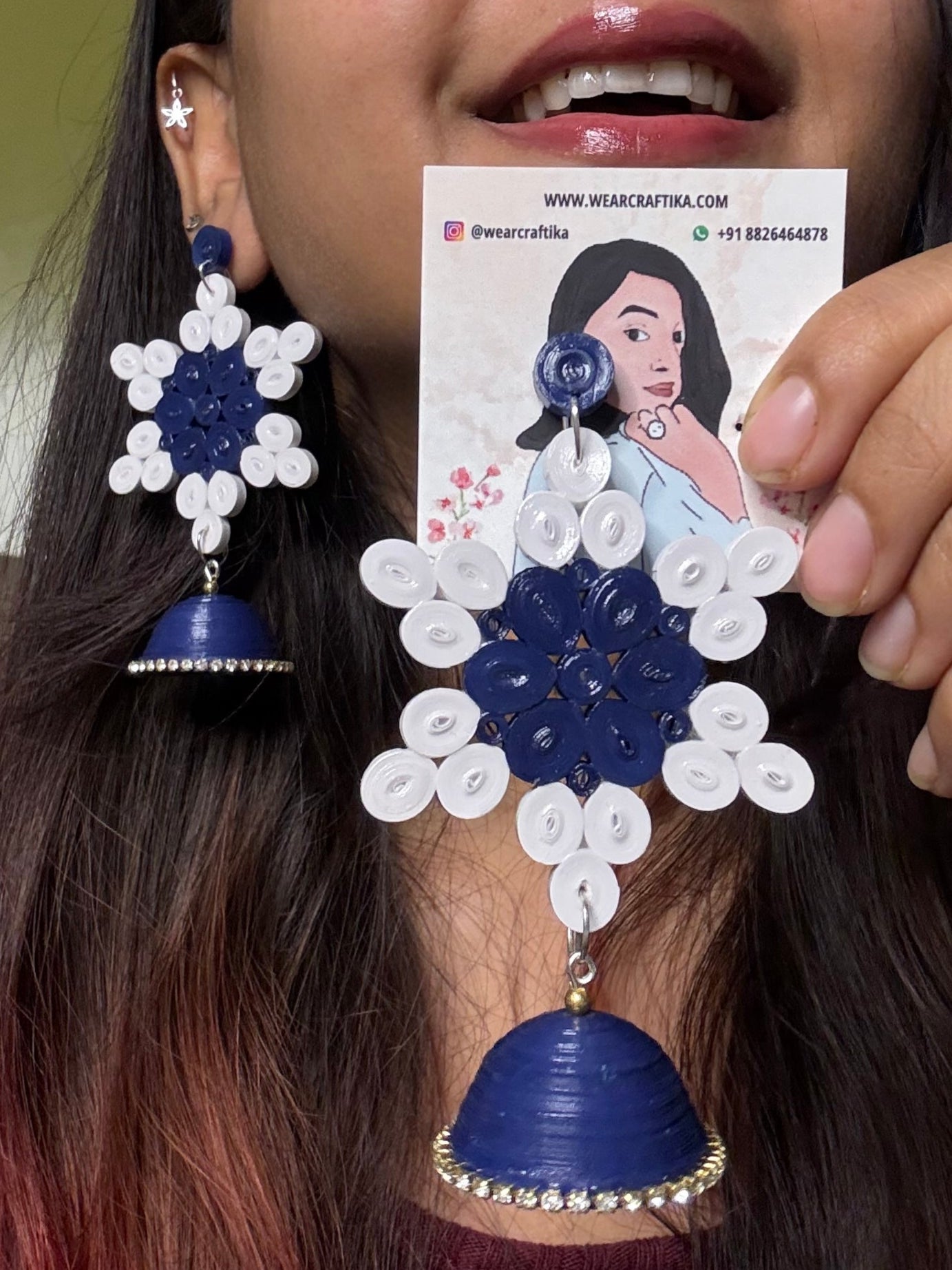 Himapth Jhumka- Snowflake Jhumka