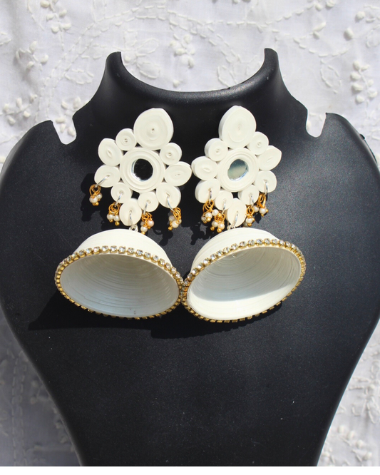 Aadarshini Jhumka - White