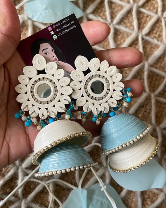Abhinta Jhumka - Blue