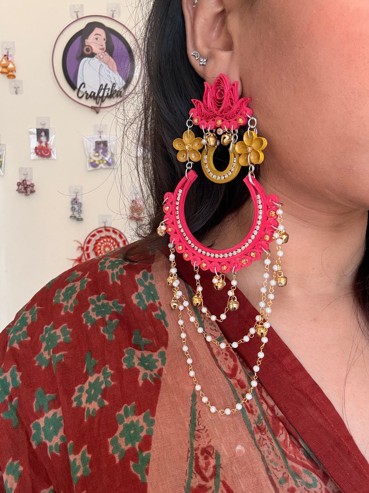 Henna Jhumka - Mehandi vala jhumka