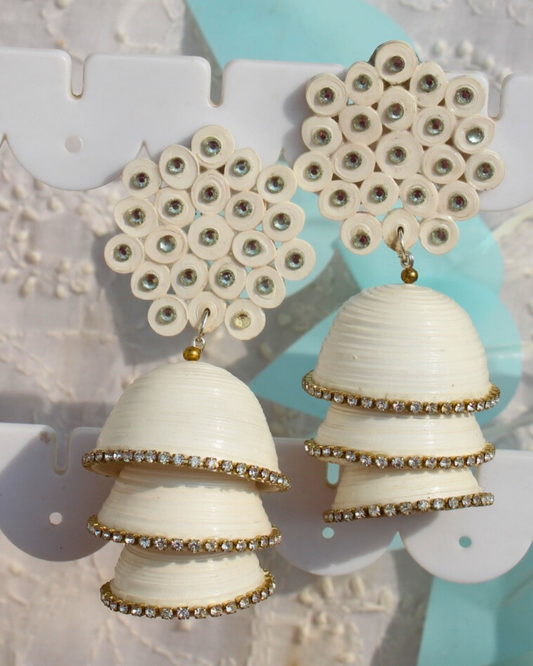 Kalakriti Jhumka (Triple layer)