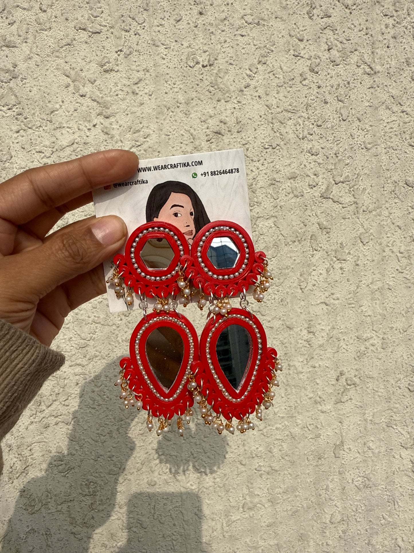 Siddhiksha chandbali - Red