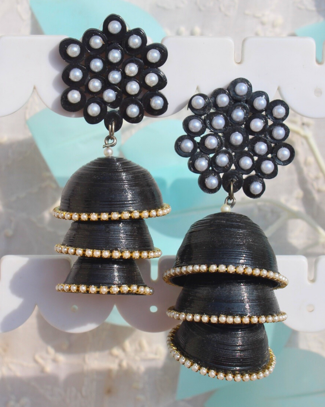 Kalakriti Jhumka (Triple layer)