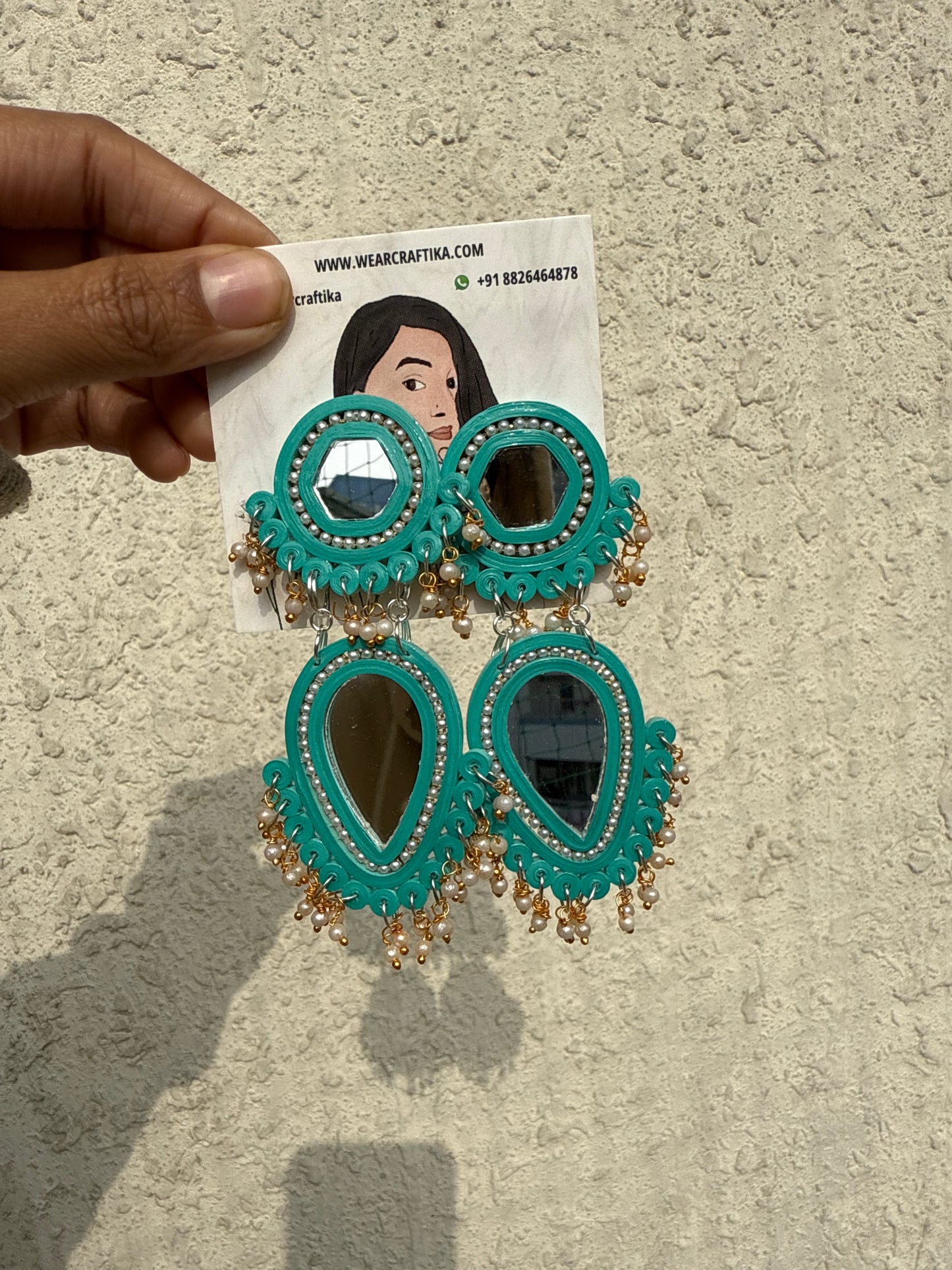 Siddhiksha chandbali - Teal