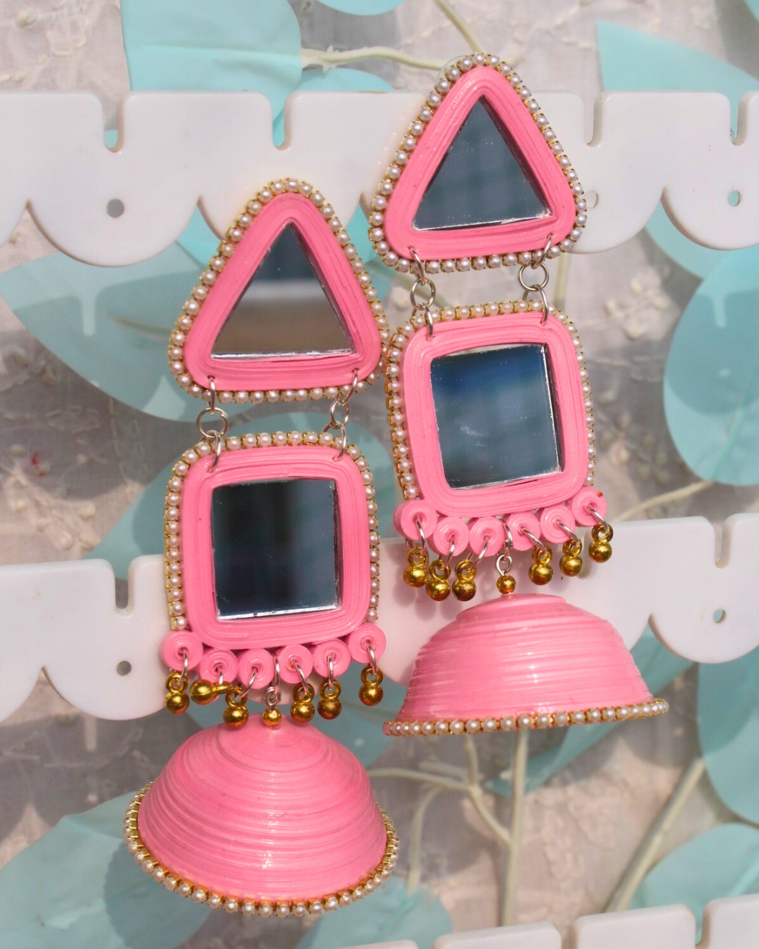 Maya Jhumka - Pink