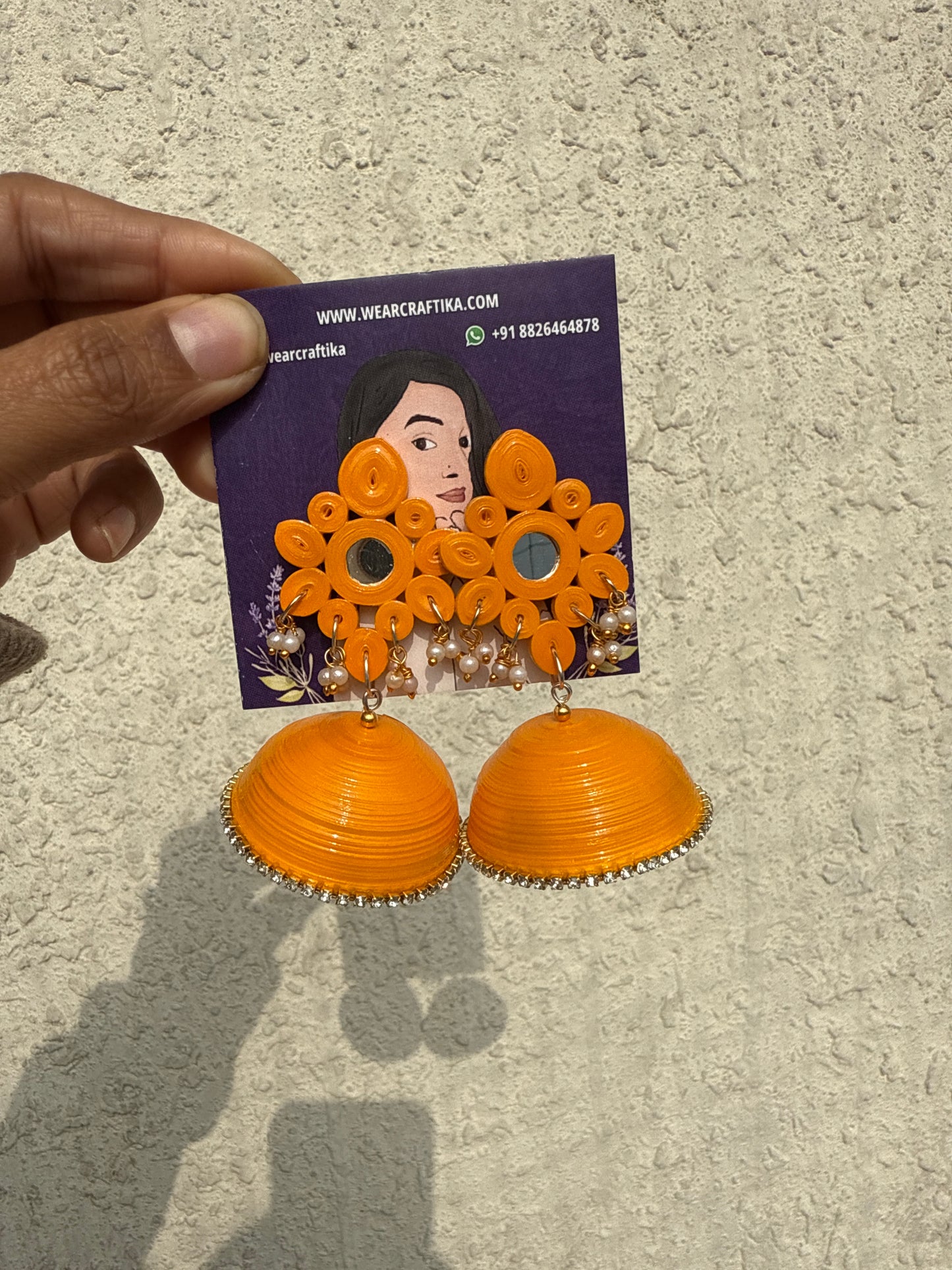 Aadarshini Jhumka - Mustard