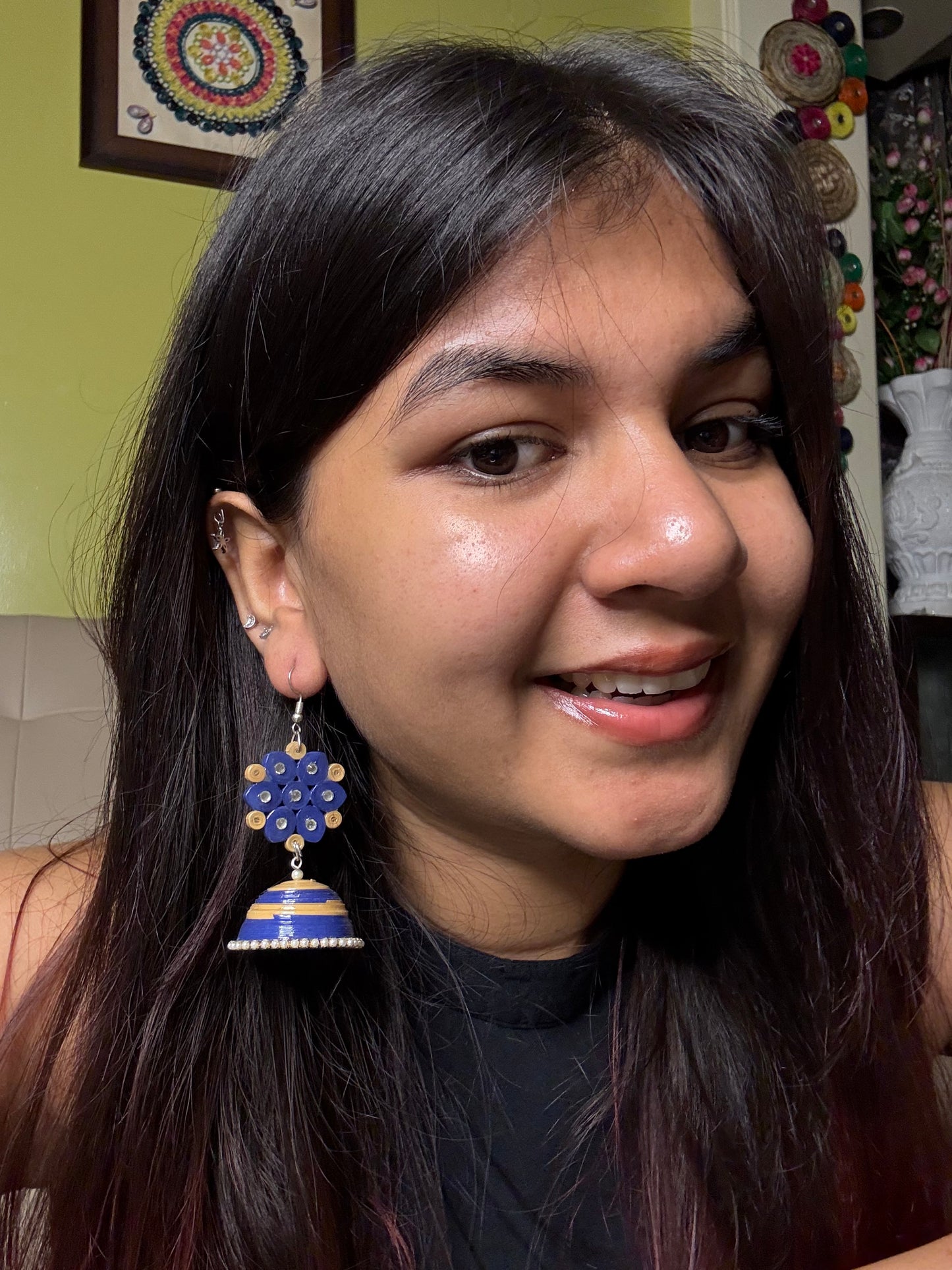 Kanchana - The flower jhumka