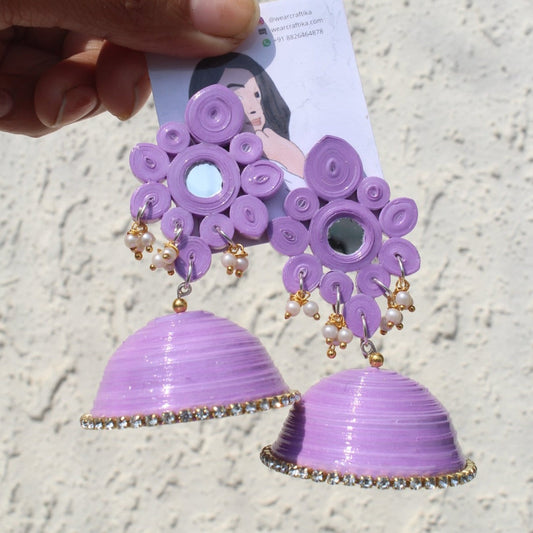 Aadarshini Jhumka - Purple