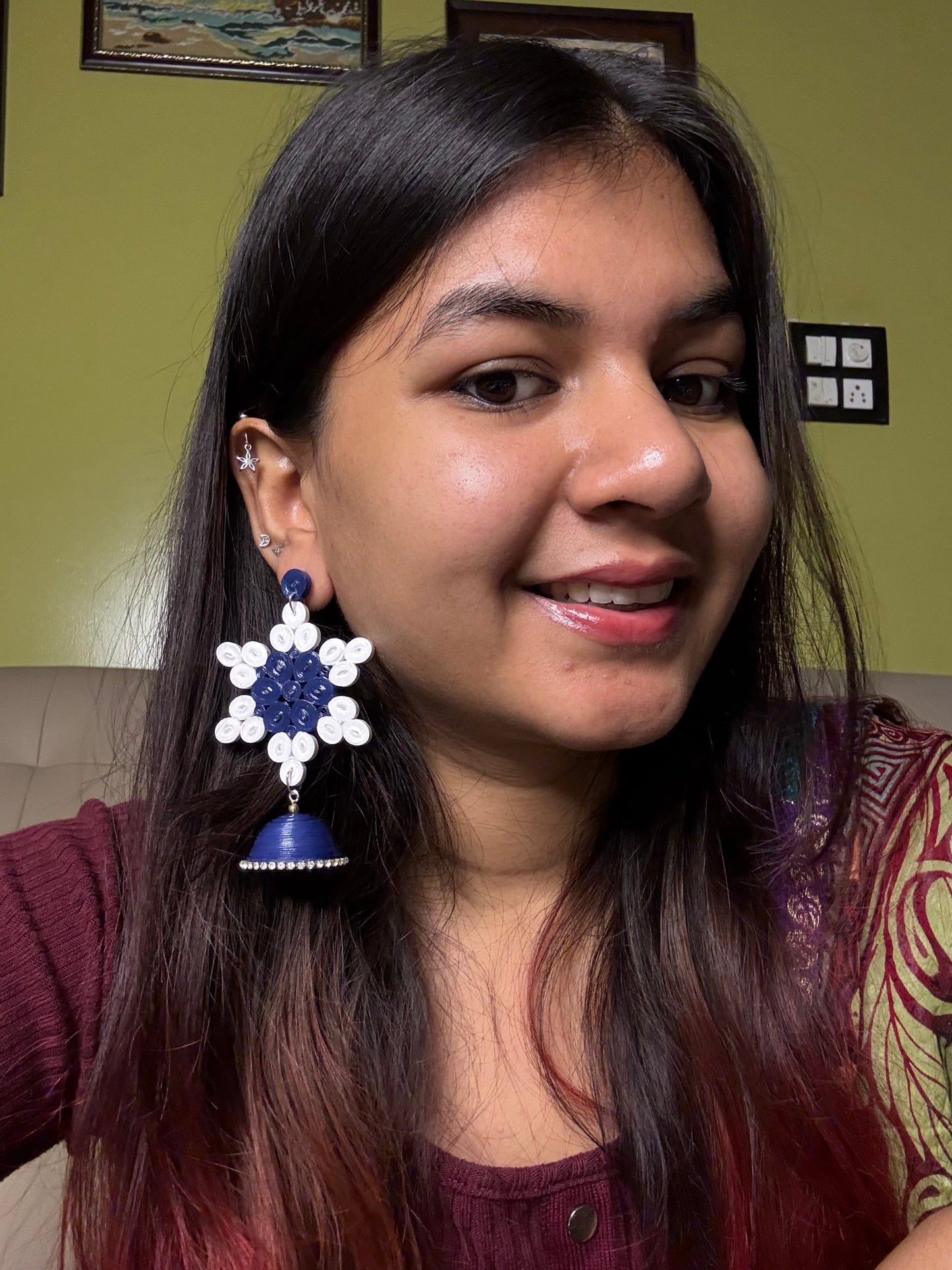 Himapth Jhumka- Snowflake Jhumka