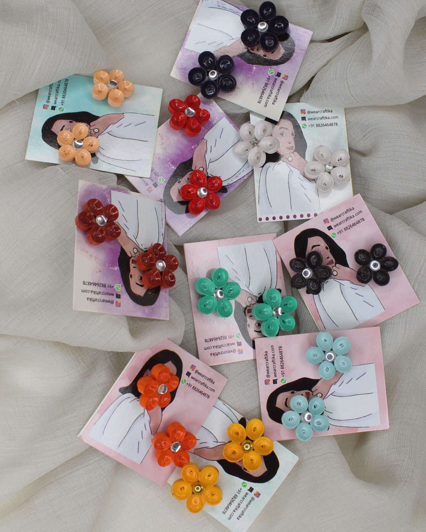 3D flower (One pair)
