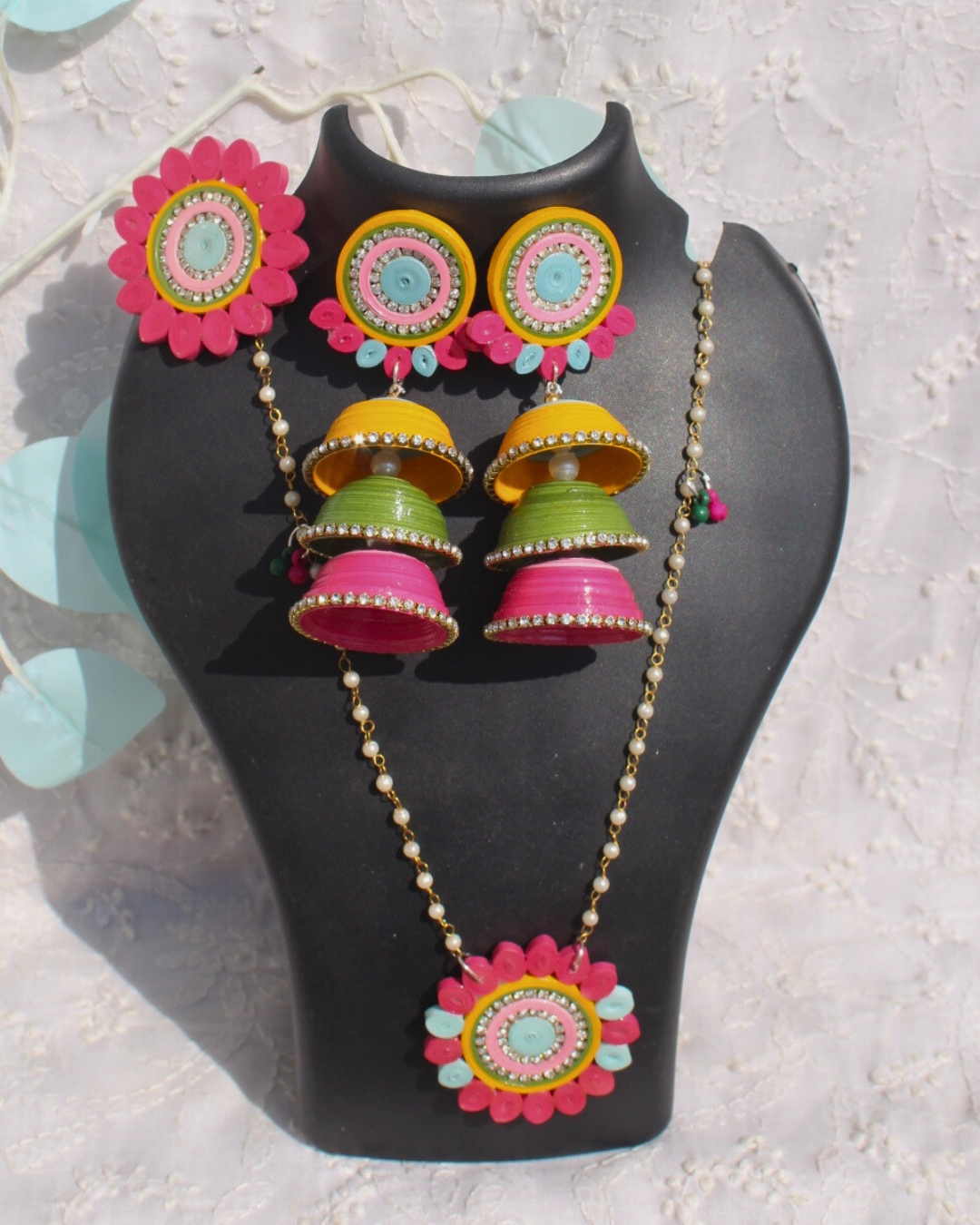 Adhikshita set with long necklace