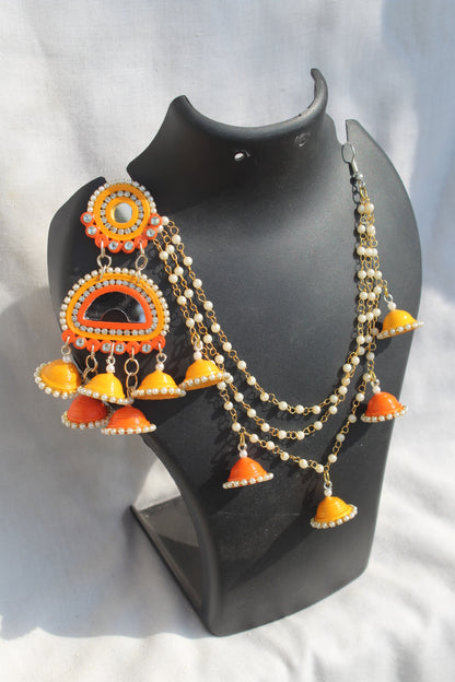 Kashni Dangler - Earrings+Kaanchain