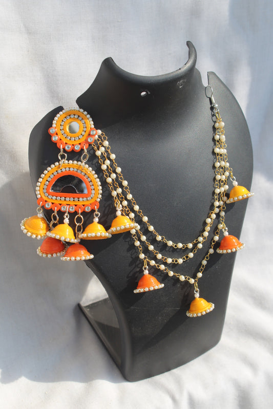 Kashni Dangler - Earrings+Kaanchain