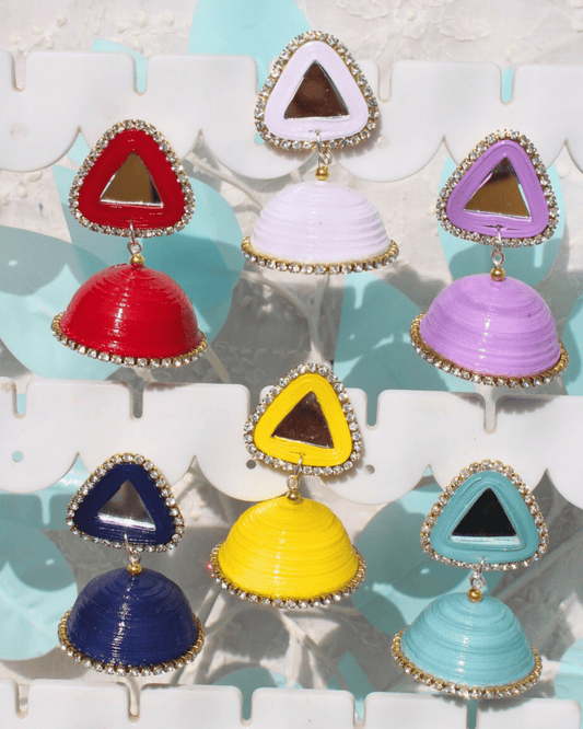 Triangle stud jhumka ( Single pair)