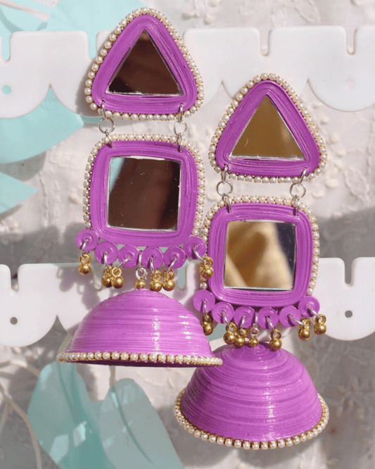 Maya Jhumka - Purple