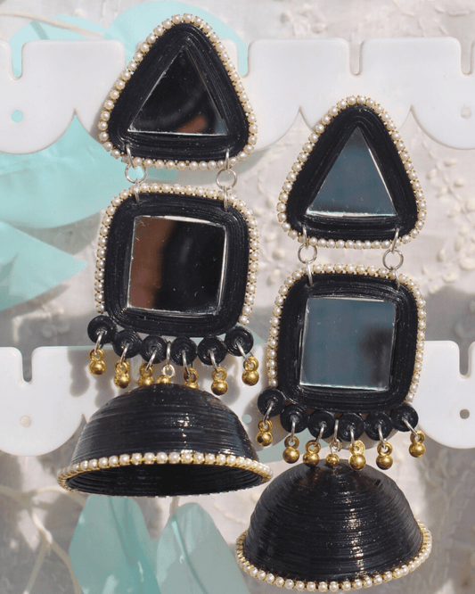 Maya Jhumka - Black