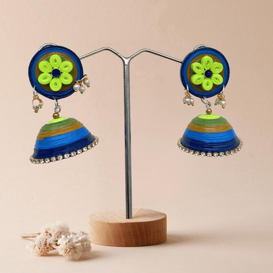 Mriganka jhumka - Peacock theme