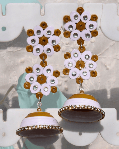 Nasreen - Double flower Jhumka