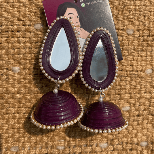 Drop stud jhumka