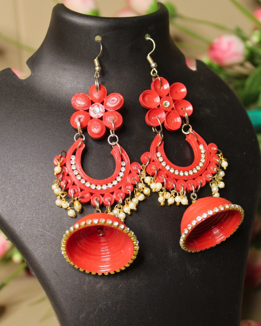 Bhaavna jhumka - Red