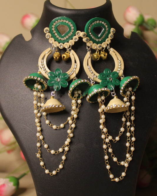 Soha jhumka - Green