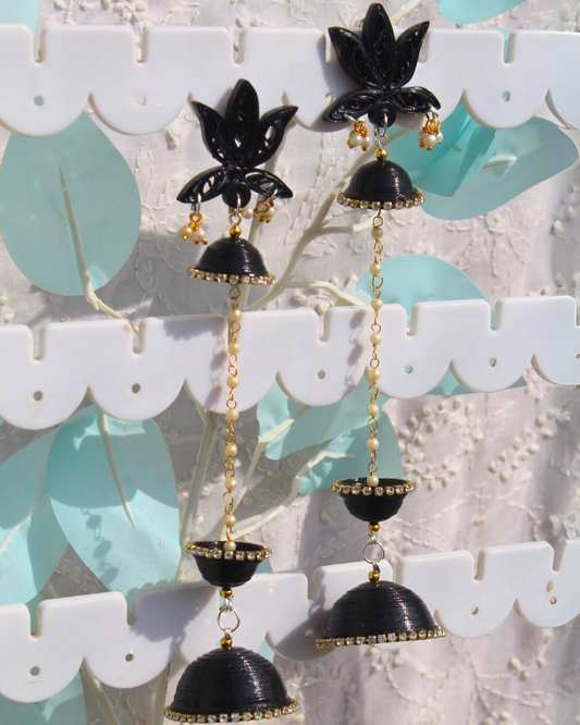 Shatadul Jhumka - Black