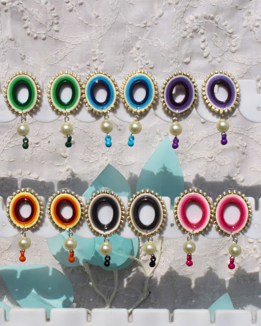 Oval pearl drop
