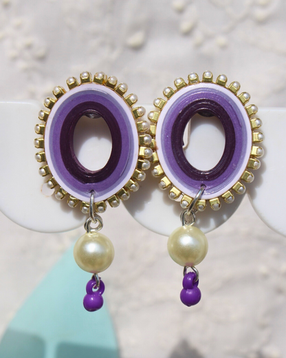 Oval pearl drop