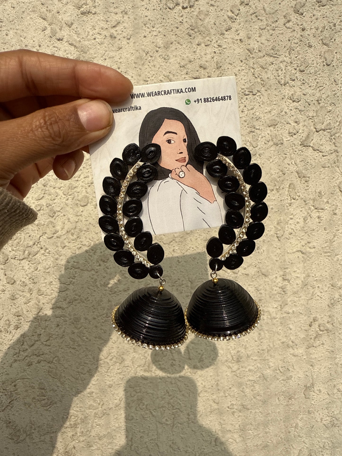 Noor Jhumka Black