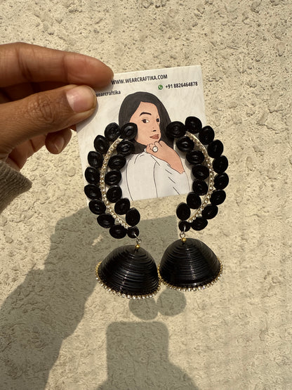 Noor Jhumka Black