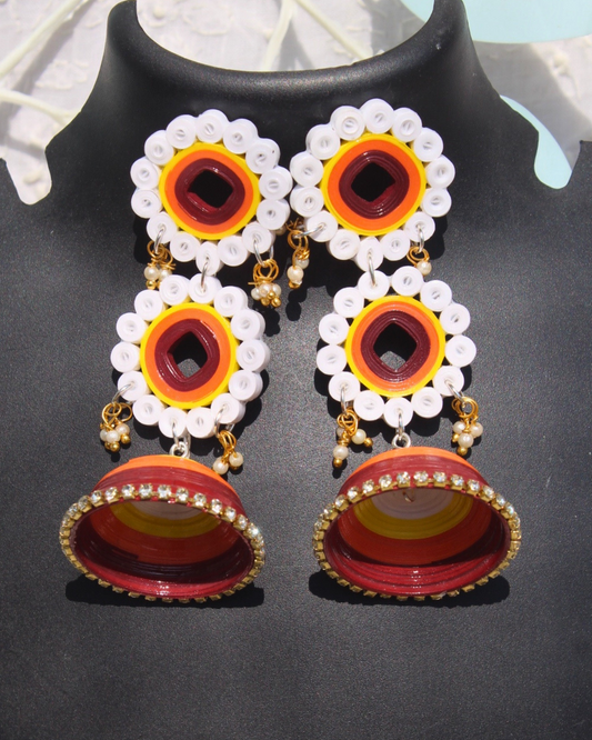 Anamika Jhumka - Red