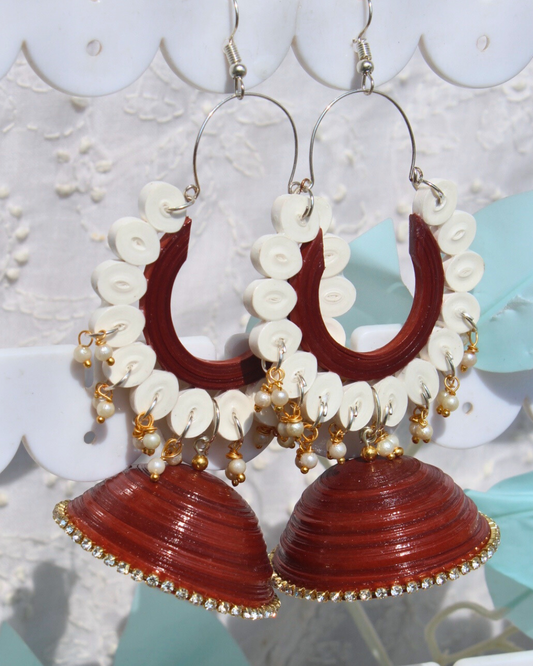 Lashkaara jhumka - Brown