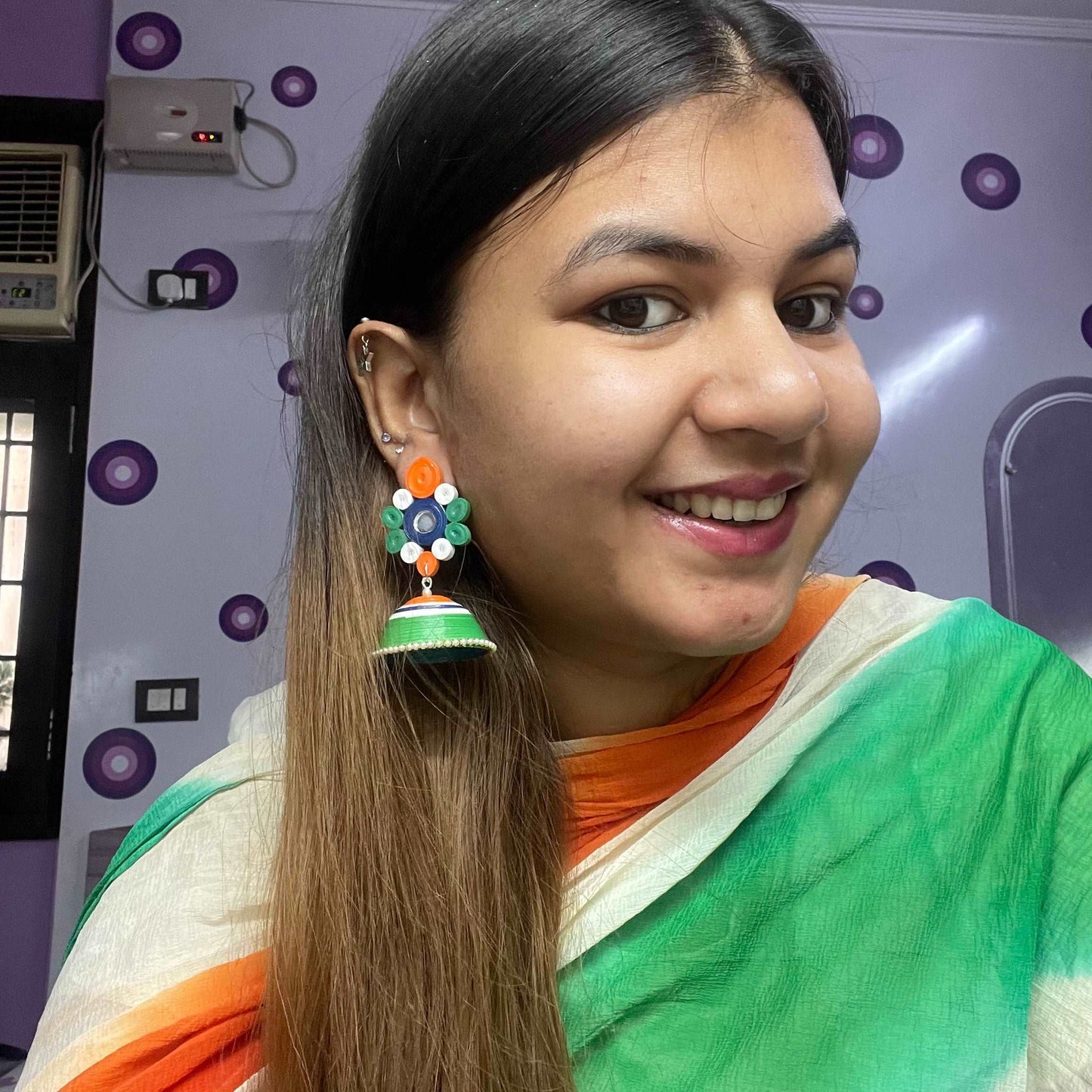 Aadarshini Jhumka - Tricolor