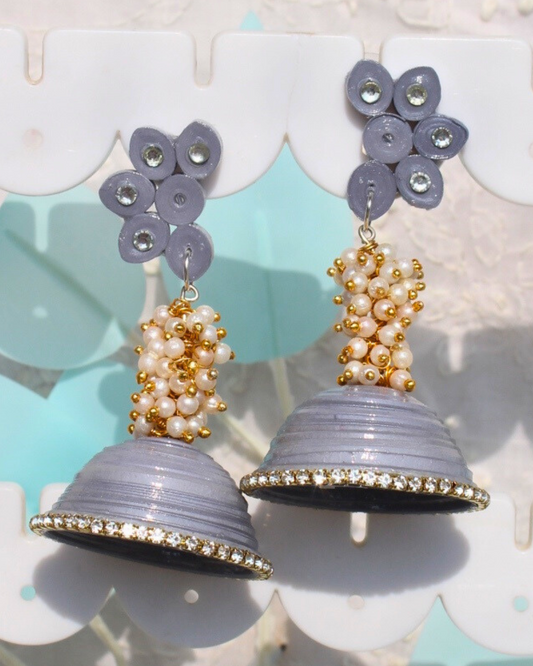 Loreal half flower jhumka