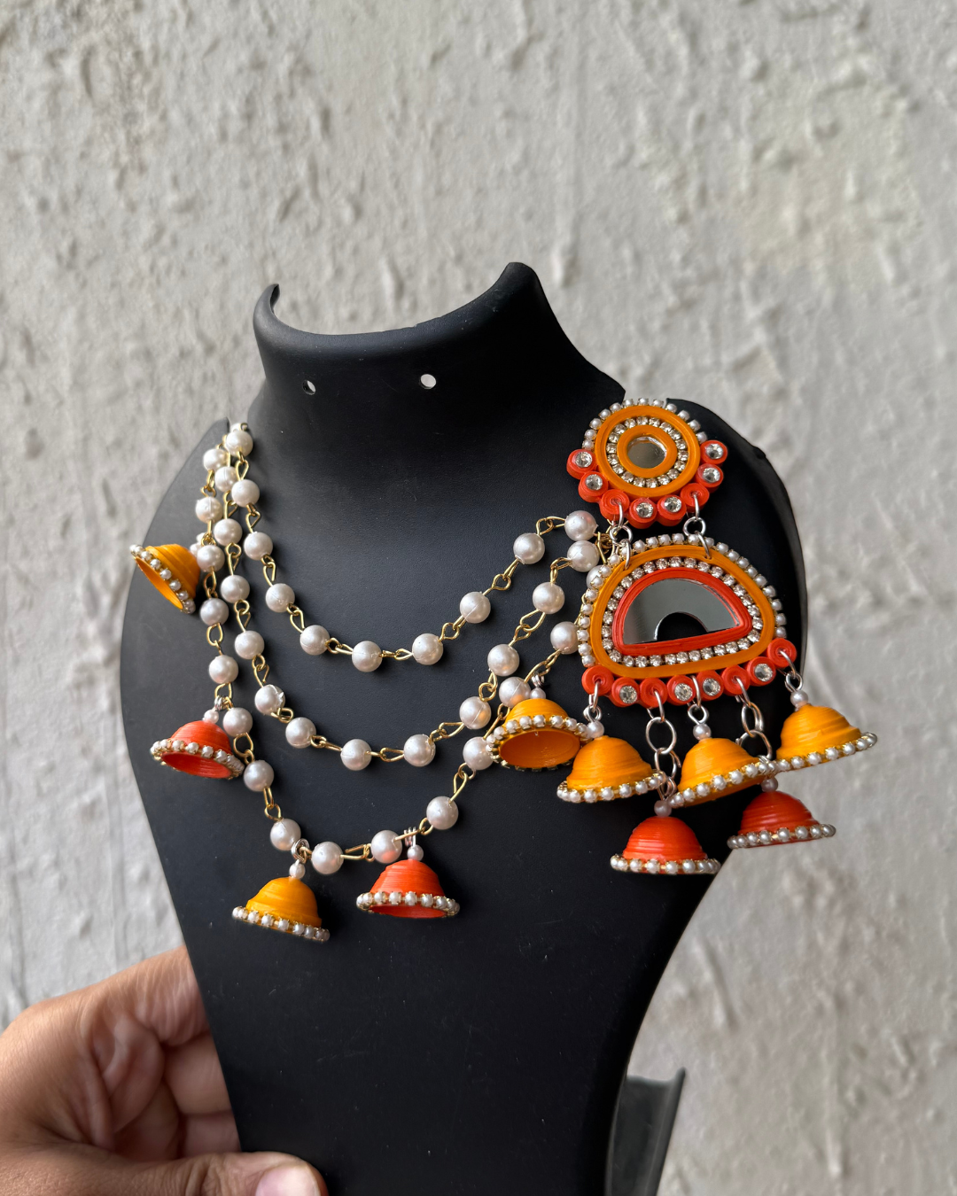 Kashni Dangler - Earrings+Kaanchain
