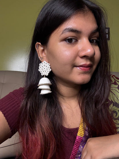 Kalakriti Jhumka (Triple layer)
