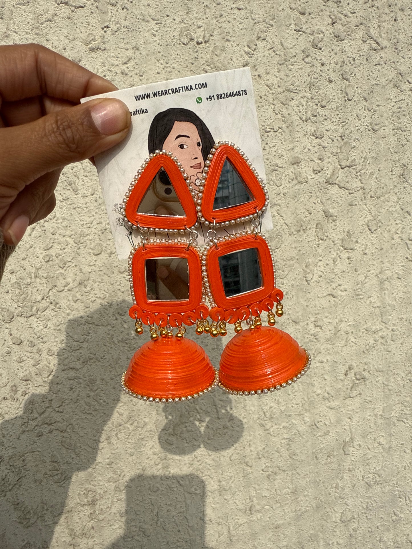 Maya Jhumka - Orange