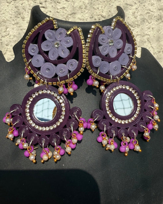 Inaaya Chandbali - Purple