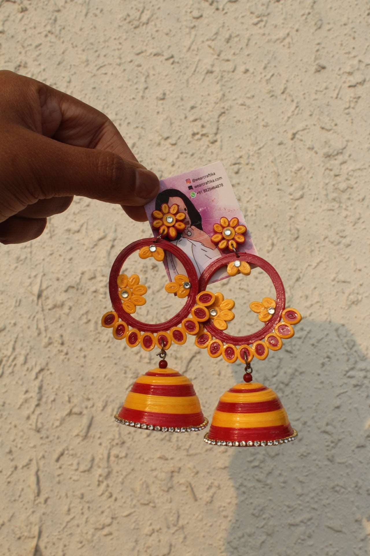 Phool Bali(Big phool Jhumka) - Single pair