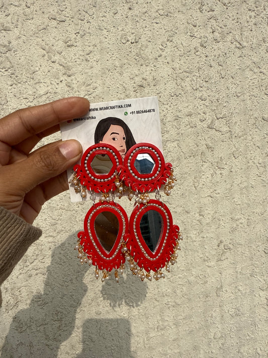 Siddhiksha chandbali - Red